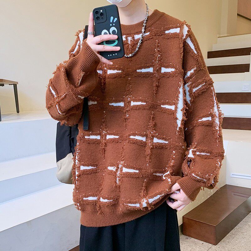 84525-P60秋冬休闲圆领毛衣男针织打底衫,男装针织衫/毛衣,电商D310B