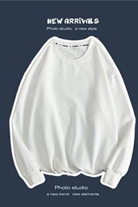 8501长袖t恤男春季新款情侣卫衣男士休闲纯色打底衫潮牌港风