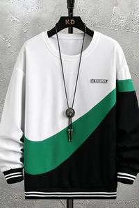 73805-P45秋季长袖t恤男士卫衣宽松潮牌秋冬体恤男装春秋衣服图片