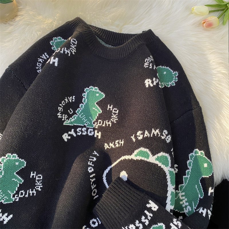 2213毛衣男士ins潮牌加厚冬季宽松港风针织衫外套情侣线，男装针织衫/毛衣，电商D310（原电商305）