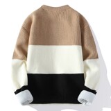 83929加绒-P65毛衣男秋冬季新款加绒加厚保暖青少年潮流针织衫，男装针织衫/毛衣，电商D310B