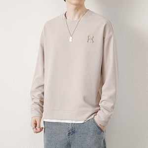 73812-P40卫衣男生春秋季圆领无帽大码衣服男装长袖早秋学生