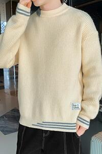 79139毛衣男秋冬季风宽松加厚针织衫男士软糯百搭打底图片