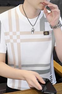 84170-P35 夏季新款圆领T恤男短袖打底衫图片