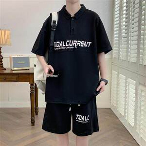 TZ23625-特P55 夏季短袖T恤男套装休闲两件套图片