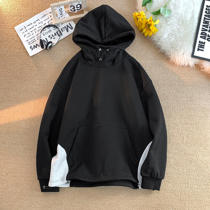 二开W9807-特P53卫衣男款秋季穿搭外套潮牌高级感重磅连帽衫,男装卫衣,电商D310B