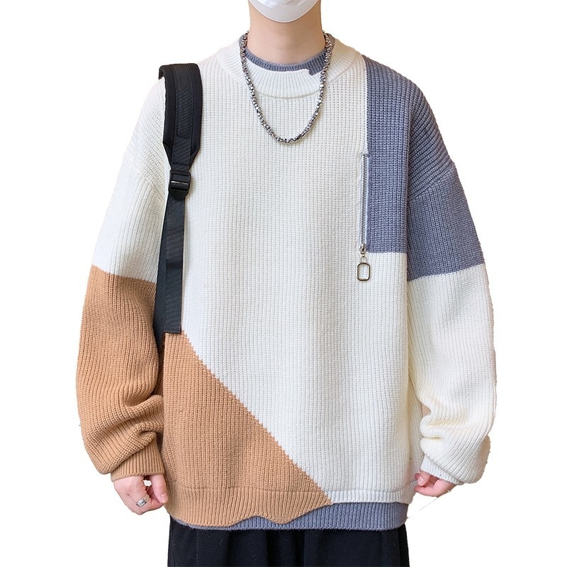 84535-P55秋冬休闲圆领毛衣男针织打底衫,男装针织衫/毛衣,电商D310B