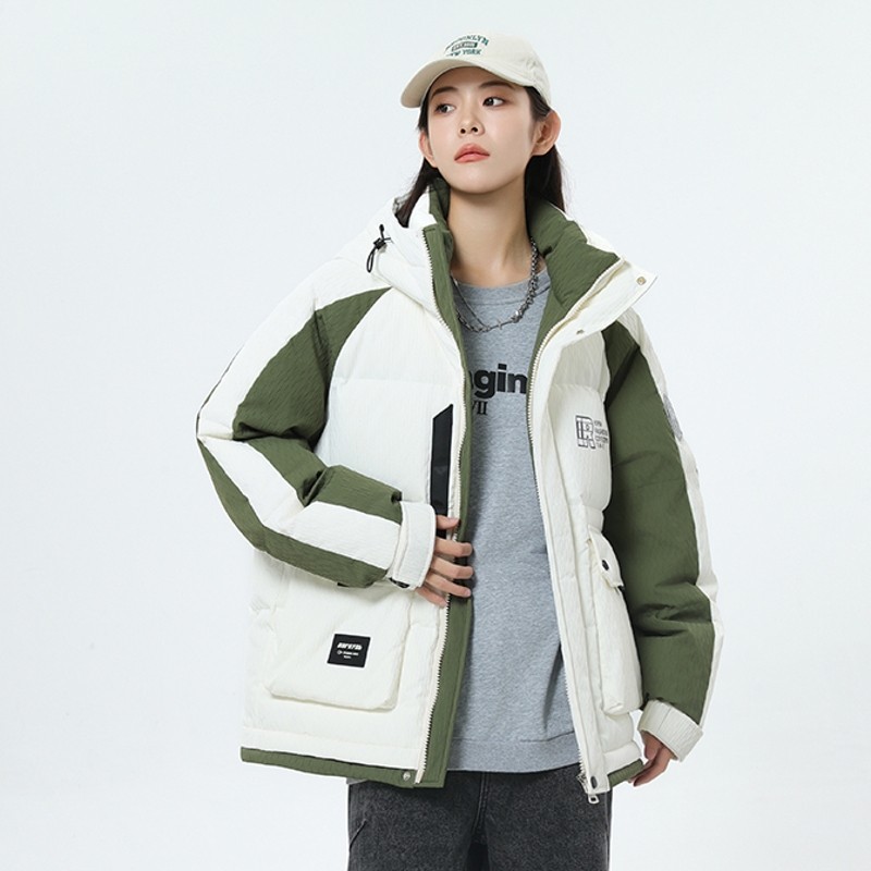 79012-特P258加厚羽绒服情侣装简约风御寒学生男女款宽松外套,男装羽绒服,电商D310B