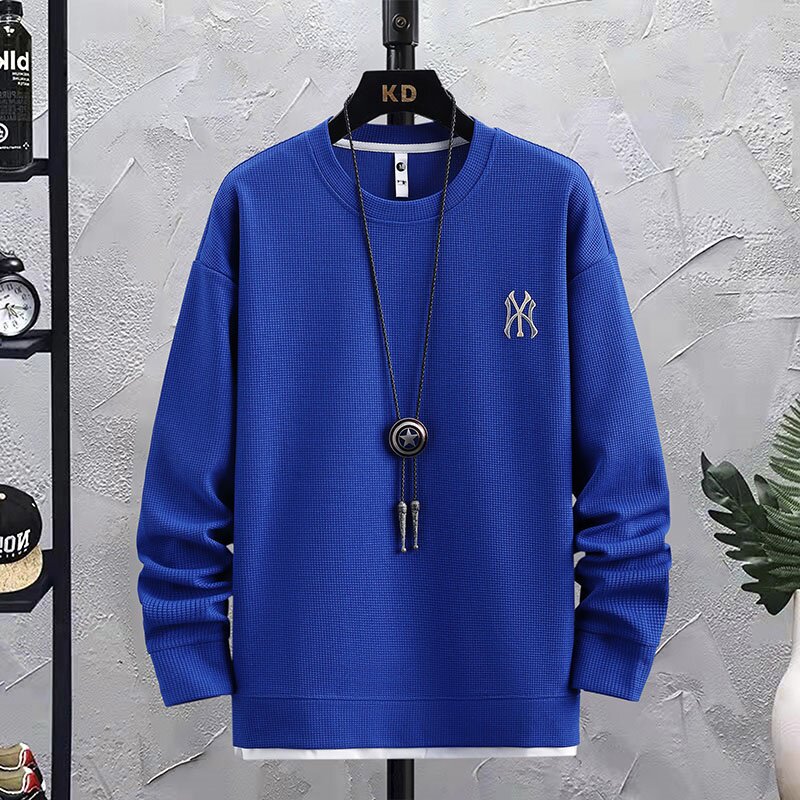 73812-P40男士长袖t恤春秋季2023新款潮牌男装宽松圆领卫衣，男装卫衣，电商D310（原电商305）