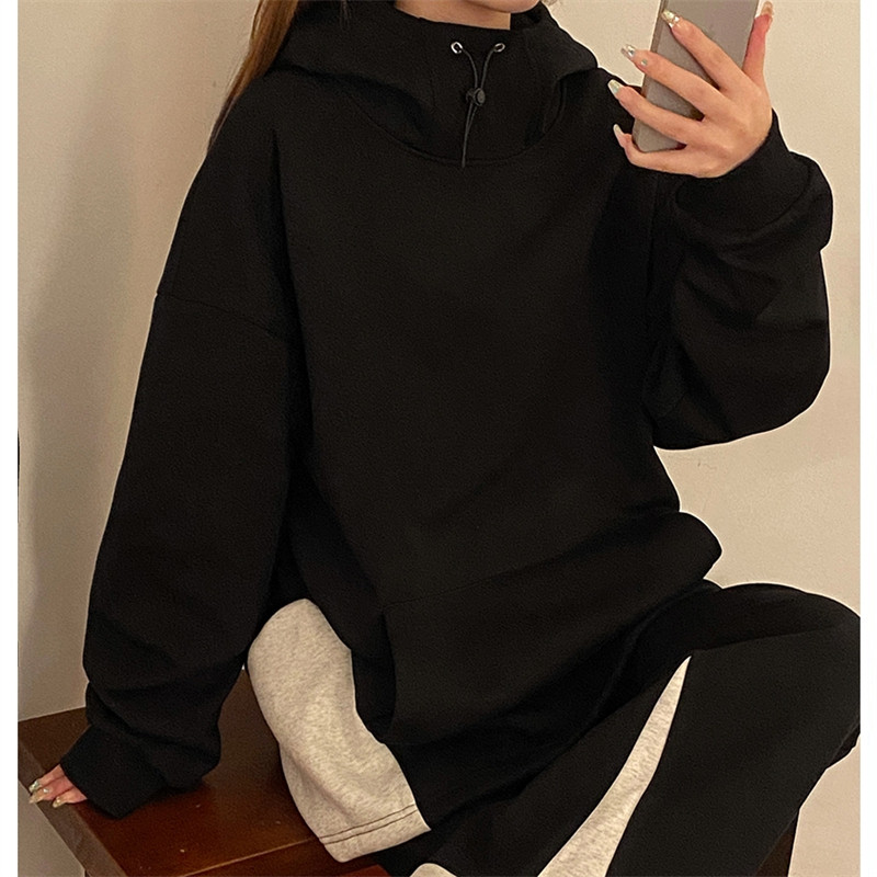 二开W9807-特P53立领卫衣男连帽春秋款美式潮牌宽松外套小众运动,男装卫衣,电商D310B