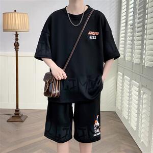 TZ23609-特P55 夏季短袖T恤男套装休闲两件套图片