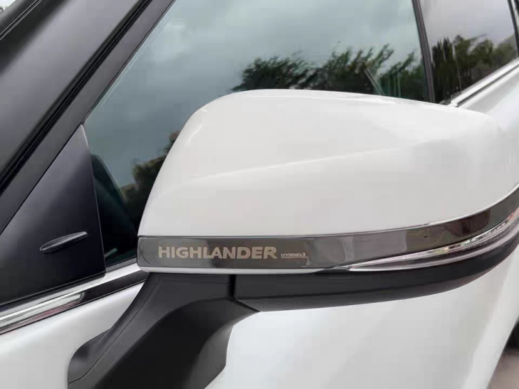 22 23款汉兰达后视镜饰条 倒车镜下饰条 反光镜亮条 防撞条防擦条