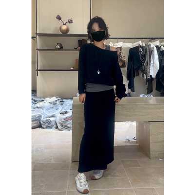 长袖卫衣百搭休闲半身裙两件套