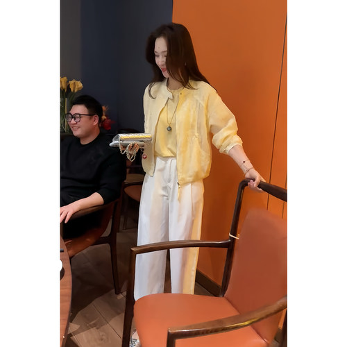 春夏小个子显瘦立领外套两件套