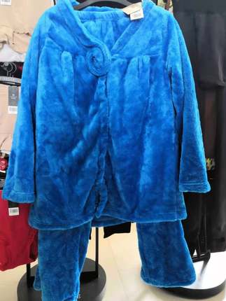 （特价）伊丝艾拉珊瑚绒纯色保暖家居服6889-6989/6888-6988