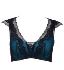 伊丝艾拉美背无钢圈蕾丝聚拢上托文胸18315-369