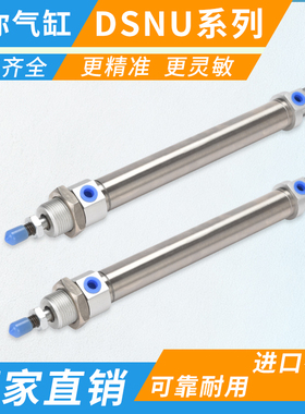 费斯托型不锈钢迷你气缸-DSNU8/10/12/16/20/25/32/40/50/63-摆尾