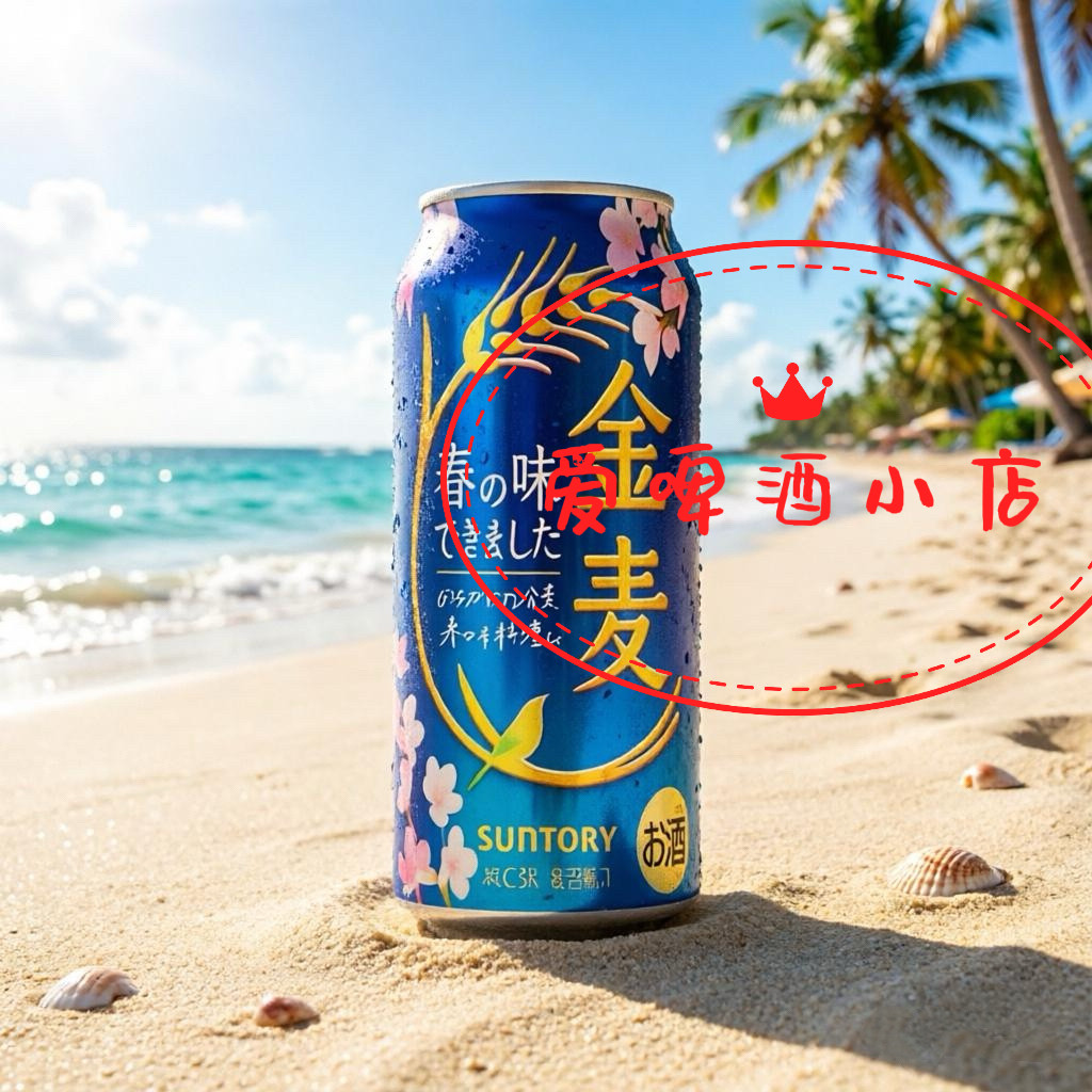 SUNTORY 三得利金麦樱花春季啤酒 日本进口啤酒  500ML听装单瓶
