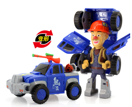 正版新品熊出没儿童变形汽车玩具光头强熊大熊二熊熊变形车森林车