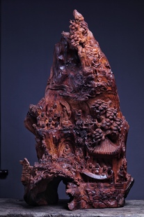 海南黄花梨紫油梨十八罗汉禅意家居摆件纯手工木雕工艺品文玩新品