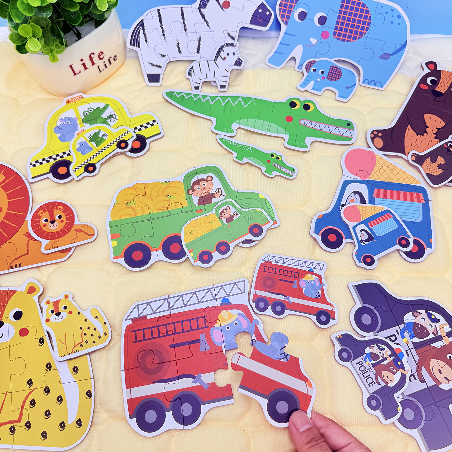 幼儿园小中班早教简易入门级大块