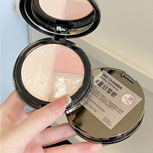 RC三色多用高光膏redchamber面中泪沟提亮盘立体水光膏夏日雪歌女