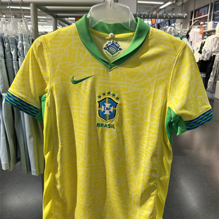 Nike耐克青少年大童巴西队足球短袖 706 速干透气运动训练正FJ4409