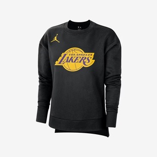 010 女加绒潮DR2519 Nik Lakers耐克Jordan洛杉矶湖人队卫衣套头衫