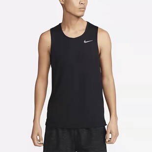 Nike耐克跑步背心男速干透气超轻夜跑反光夏训练健身DV9322-010
