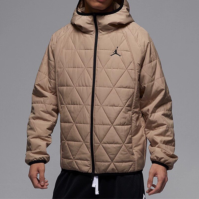 Nike jordan男子拒水夹克外套防泼水刺绣logo薄款棉服FD2638-244