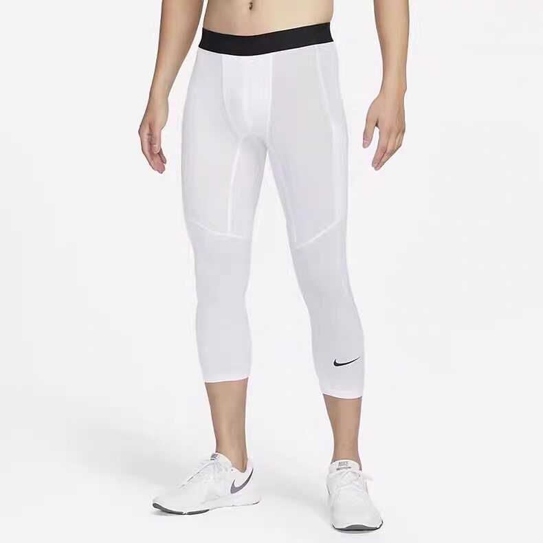 Nike pro耐克男子紧身裤篮球健身跑步弹力速干七分裤潮FB7951-100