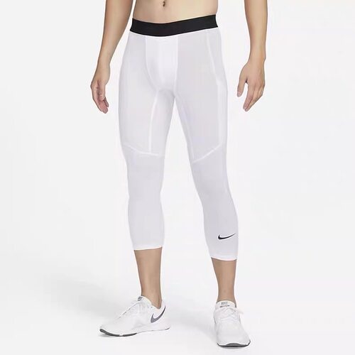 Nike pro耐克男子紧身裤篮球健身跑步弹力速干七分裤潮FB7951-100