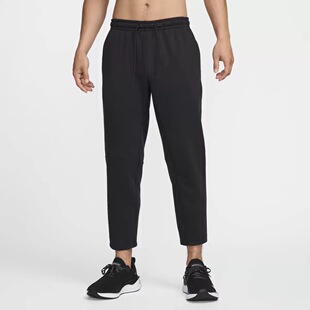 Nike耐克运动训练九分长裤男速干防晒锥形百搭纯色刺绣FZ5851-010