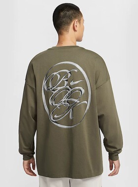 Nike devin booker耐克德文布克运动长袖T恤男纯棉宽松HJ3345-222