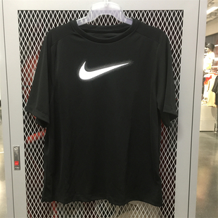Nike耐克青少年大童短袖T恤运动训练大勾速干排汗透气DX5386-010