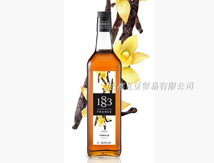 法国进口 1883糖浆果露1L 香草焦糖香烤榛果玫瑰蓝柑提拉米苏露田