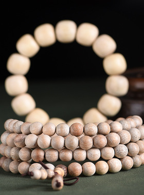 香樟木文玩佛珠手串男女款手链饰品香味木串盘玩把玩老型珠念珠