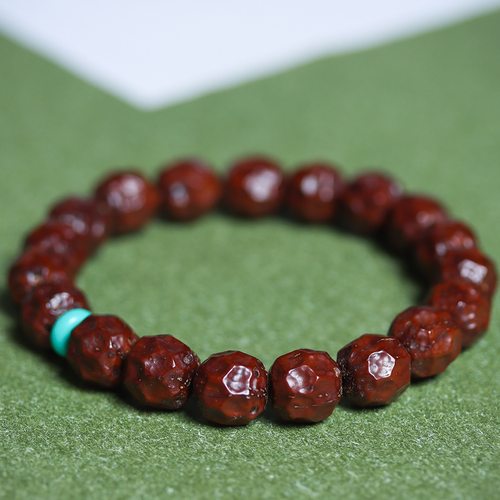 财招紫金鼠无相手串原籽雕刻菩提文玩佛珠单圈佛珠念珠手链念珠