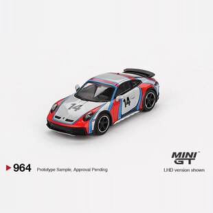 MINIGT 1:64 保时捷911 Dakar 达喀尔14号拉花 合金汽车模型964