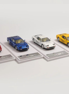 XF 1:64 法拉利testarossa 特斯塔罗萨 后盖可开 合金汽车模型