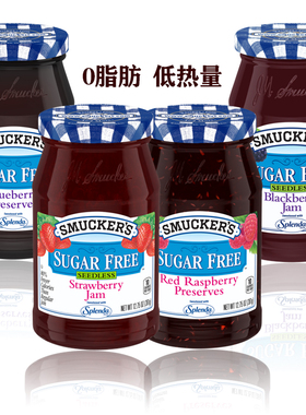 Smuckers sugarfree Jam草莓果酱面包涂抹果肉