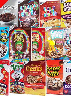 General Mills Cere美国通用磨坊棉花糖蜂蜜水果曲奇肉桂燕麦片圈