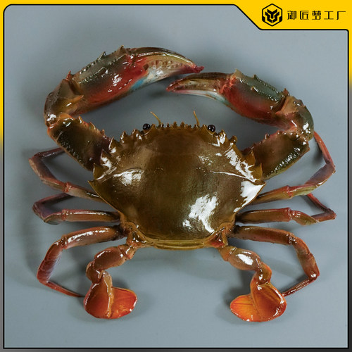 仿真赤甲红蟹大螃蟹模型