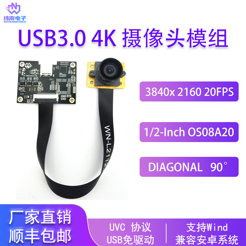 H264USB3.04K广角摄像头