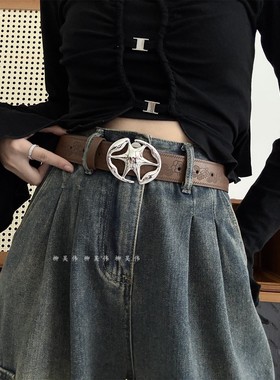 柳吴伟小众设计感腰带百搭复古高级感皮带女款配牛仔裤波西米亚风