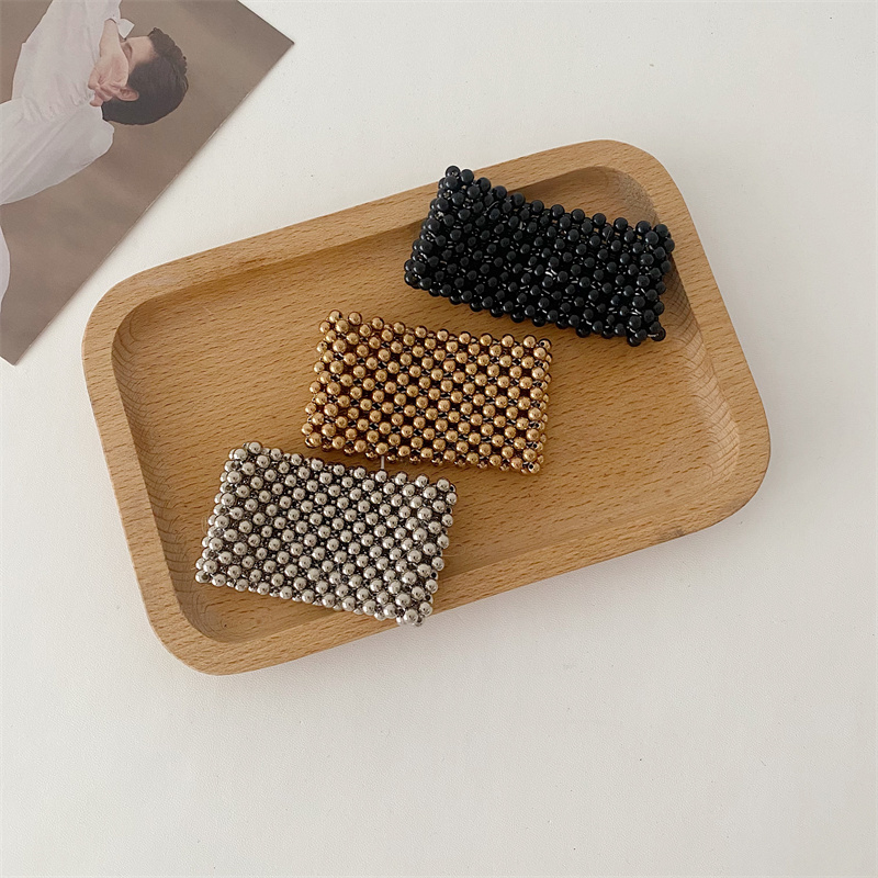 欧美弹力珍珠手链手饰小众