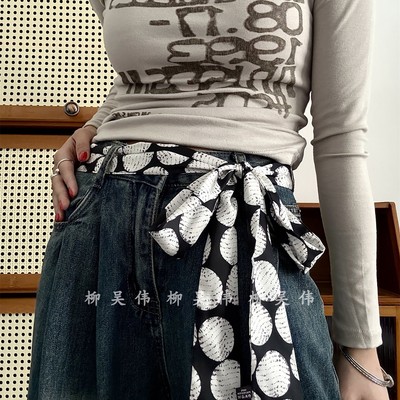 加长长条丝巾腰带，多功能使用~