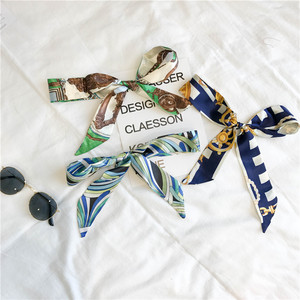 韩国细窄丝巾小领巾丝带