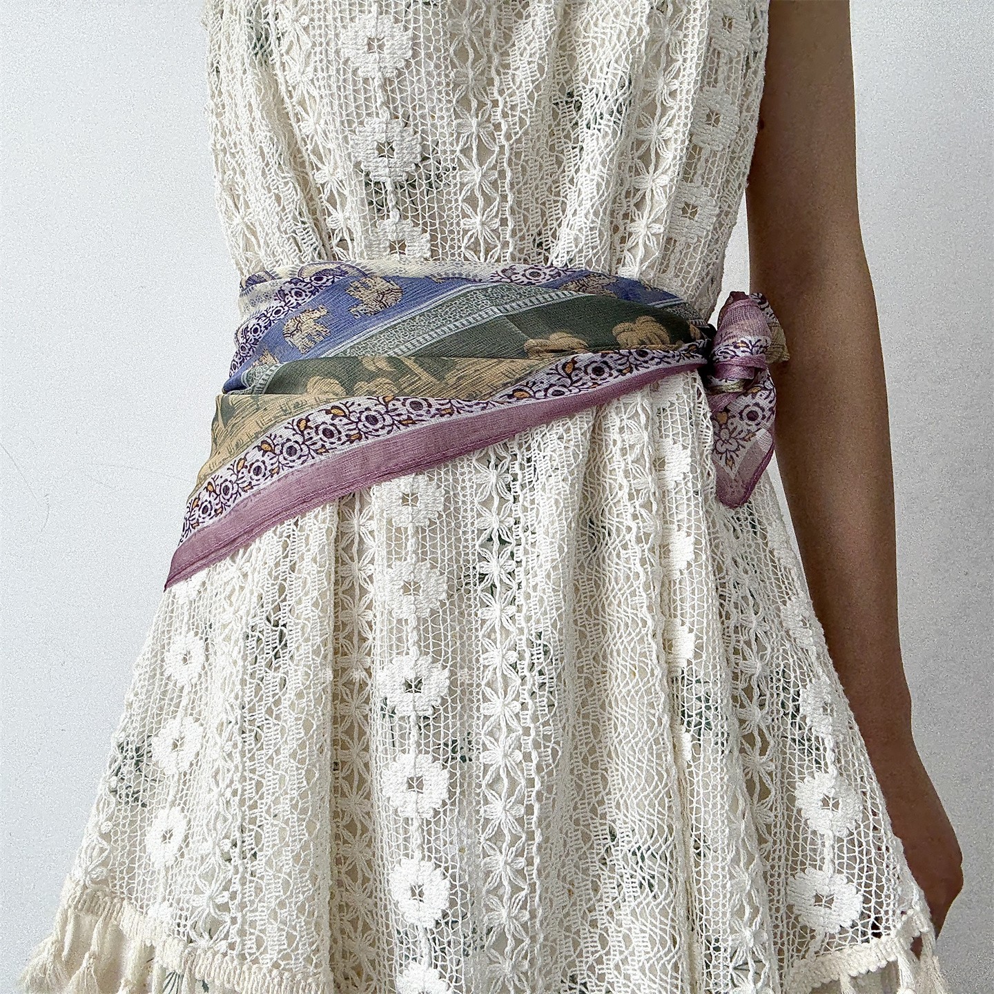 民族风波西米亚腰带配裙子三角巾