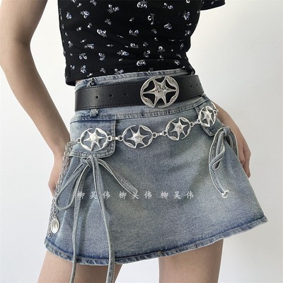 配牛仔裤裙子y2k女款装饰高级感